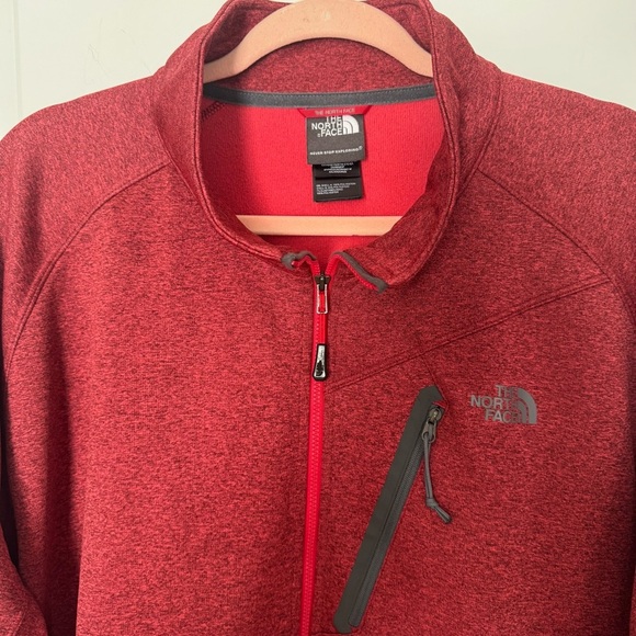 The North Face Men's Red Zip Up Size XXL Jacket - Picture 3 of 7